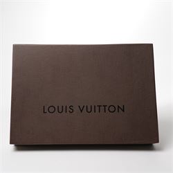 Louis Vuitton – a monogram silk and wool blend shawl in brown and gold, with fringe, 140cm x 140cm, unused with original box