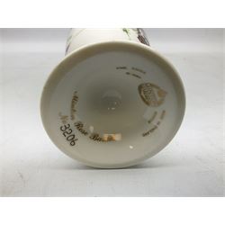 Minton Rose Basket bicentenary vase, with printed mark beneath H22.5cm