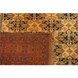  Persian Bokhara rug, 293cm x 200cm  