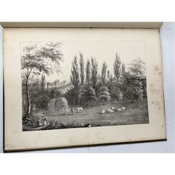 Kilby Rev. Thomas: Scenery in the Vicinity of Wakefield 1843, illustrated with engraves plates, decorative green cloth/ gilt binding with all edges gilt