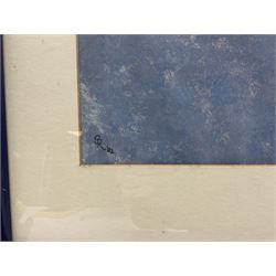 Susan Cameron (British Contemporary): Owl in Flight, gouache signed ‘82, 59cm x 47cm 