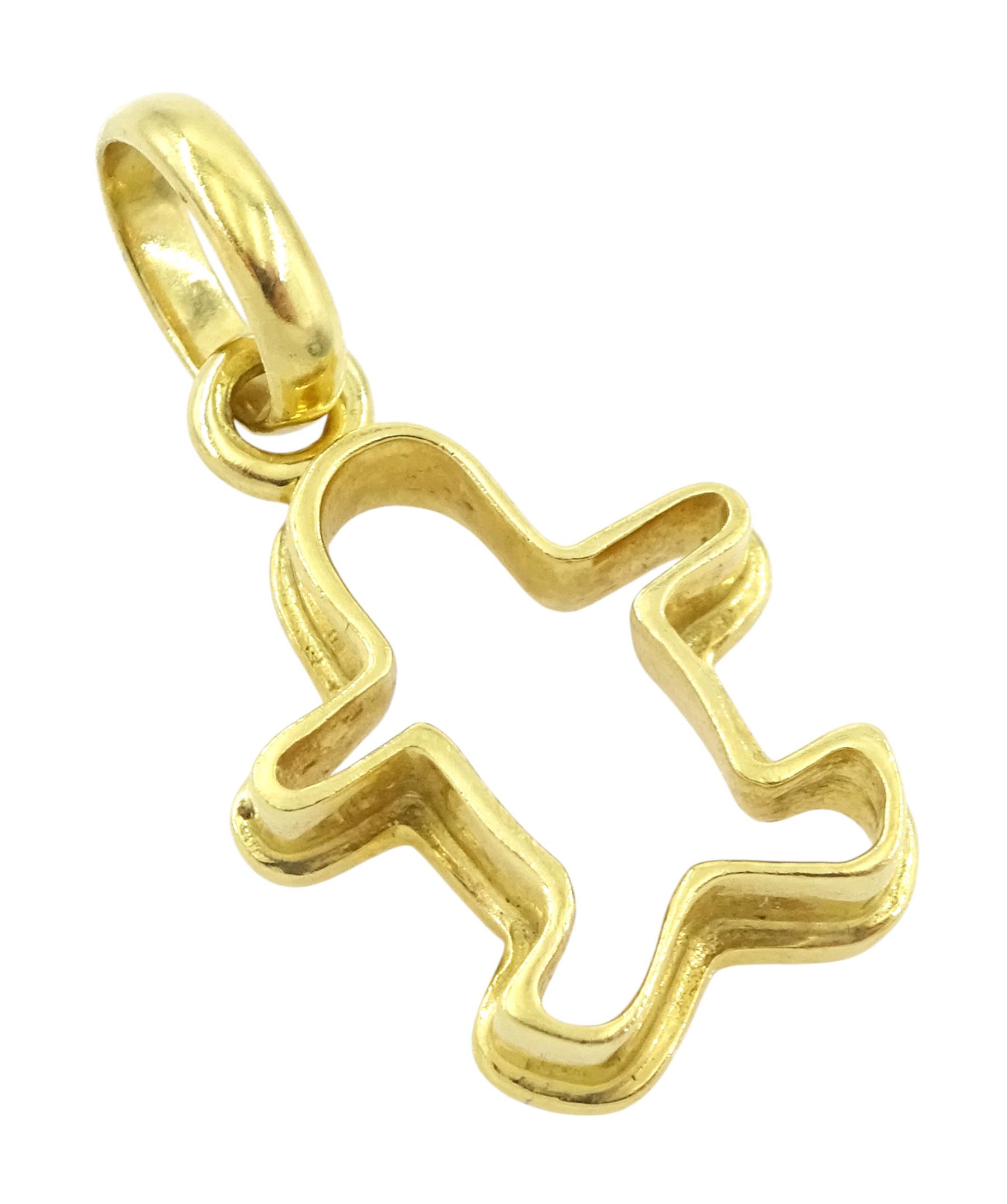 Links of London 18ct gold gingerbread man pendant, Edinburgh 2007