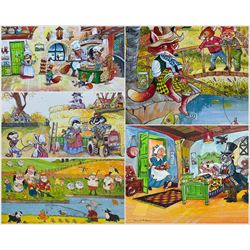 English Cartoon School (20th Century): A