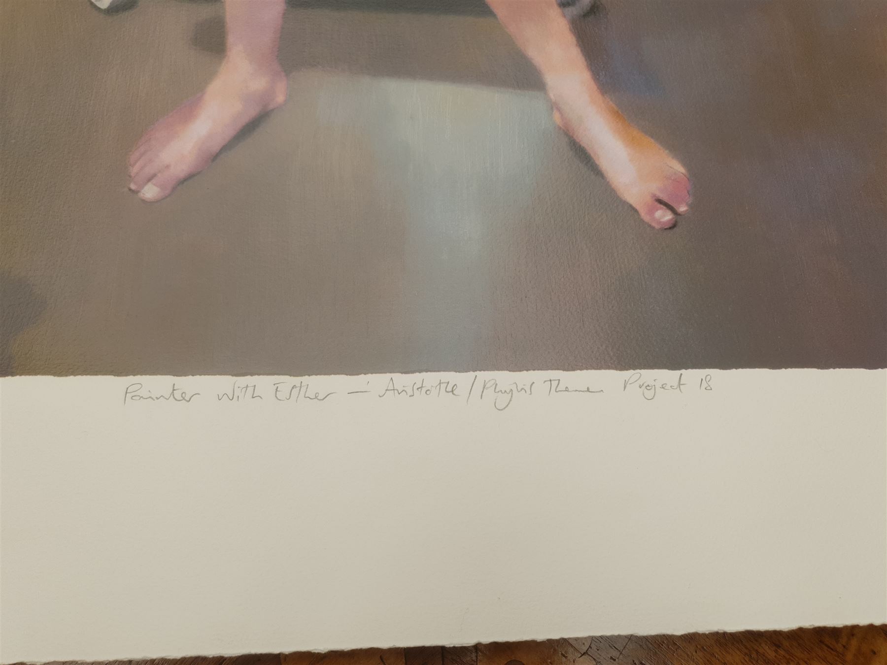 Robert Oscar Lenkiewicz (British 1941-2002): 'Esther Rear View - St Anthony Theme - Project 18', limited edition colour print signed titled and numbered 118/275 in pencil 74cm x 62cm with full margins (unframed)