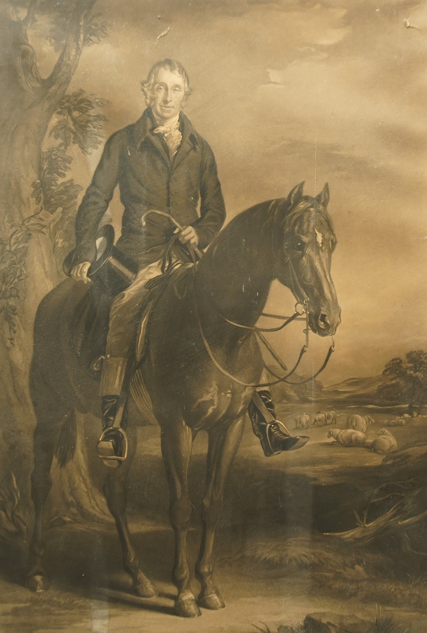 After George Raphael Ward (British 1797-1879): Portrait of Sir Tatton Sykes - Sledmere, monochrome print 69cm x 46.5cm
Provenance: Property of a Nobleman.