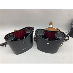 Six cased pairs of Pentax binoculars, comprising 10x50 Field, no. 604, Asahi 7x50, Asahi 10x50, Asahi 8x40, Asahi 16x50,  Asahi 10x50 No. 62611