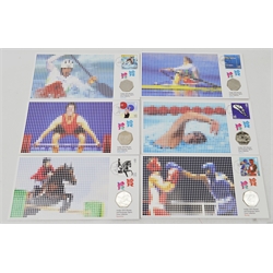  London 2012 Olympic and Paralympic sports cover collection complete collection of thirty coin covers, housed in the official Royal Mail/Royal Mint box  