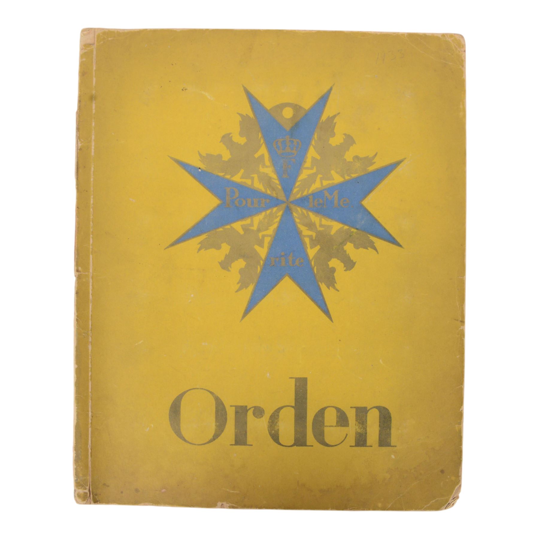 German Cigarette album on Imperial German Orders, medals & decorations together with a Third Reich Cigarette card album on Wild Flowers, Third Reich magazine Der Schulungsbrief
