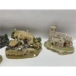 Twenty six Lilliput Lane models, to include Golden Harvest, Junk and Disorderley, Heaven Lea Cottage, Old Scrumpy Farm, Chantry Chapel Wakefield, etc, together with four similar cottages