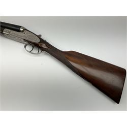 Gunmark Silver Sabel De Luxe 12-bore side by side double barrel side lock ejector sporting gun, 68.5cm barrels with 2.75cm chambers and matt bluing, walnut stock with chequered grip and fore-end and thumb safety, serial nos.12509 & 100.085, L111.5cm overall SHOTGUN CERTIFICATE REQUIRED