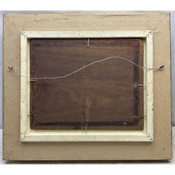 Henry James Haley (British 1874-1964): Reclining Nude, oil on panel signed 20cm x 25cm