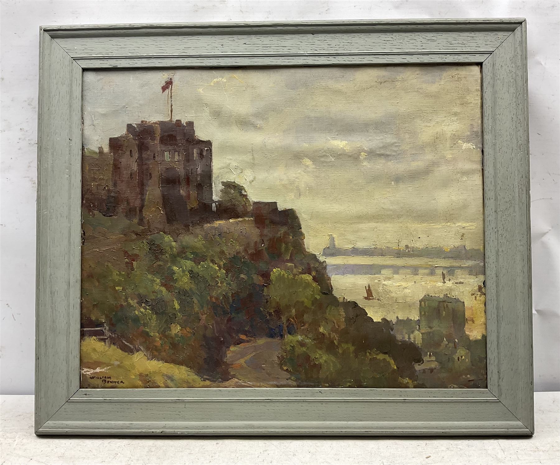 William Roger Benner (British 1884-1964): Castle View, oil on canvas laid on to board signed 42cm x 52cm