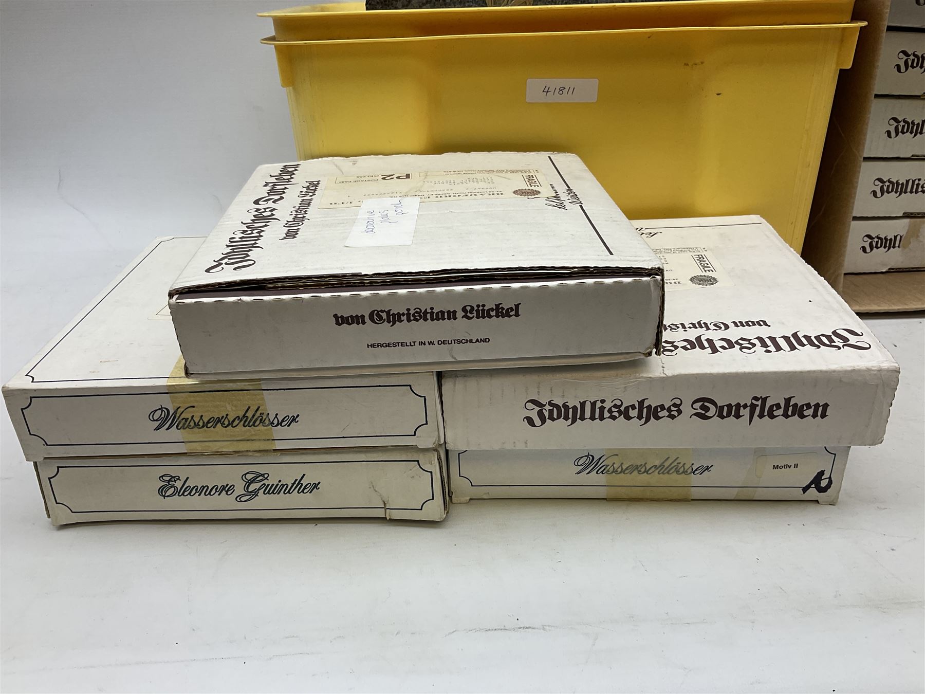 Twenty-three Bradford Exchange collector's plates with boxes and certificates, including Une Journee au bord de l'eau, wehrhaftes vischering, Vieux moulin a eau en Alsace etc 