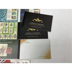 Queen Elizabeth II mint decimal stamps, including various Royal Mail books of stamps etc, face value of usable postage approximately 225 GBP