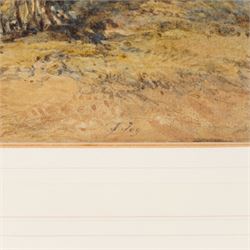 John Cantiloe Joy (British 1806-1866): View Over the Coast, watercolour signed 25cm x 40cm 