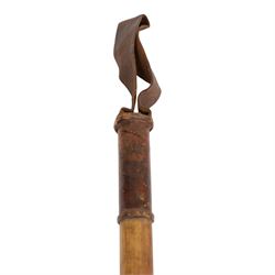 WWI trench club or cosh, with leather strap, L40cm