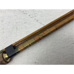 Collection of split cane and similar part fishing rods, etc