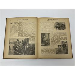 Three Childrens books, comprising Father Tuck's Once Upon a Time and two french books by Hachette et Cie, together with a folder of Ours The Magazine of Reckitts