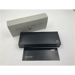 Montblanc Meisterstuck Pix ballpoint pen, the black barrel and cap with chrome mounts and clip, housed in original presentation box, sleeve and manufacturer's box, with Service Guide booklet, model no. M25857, L13cm