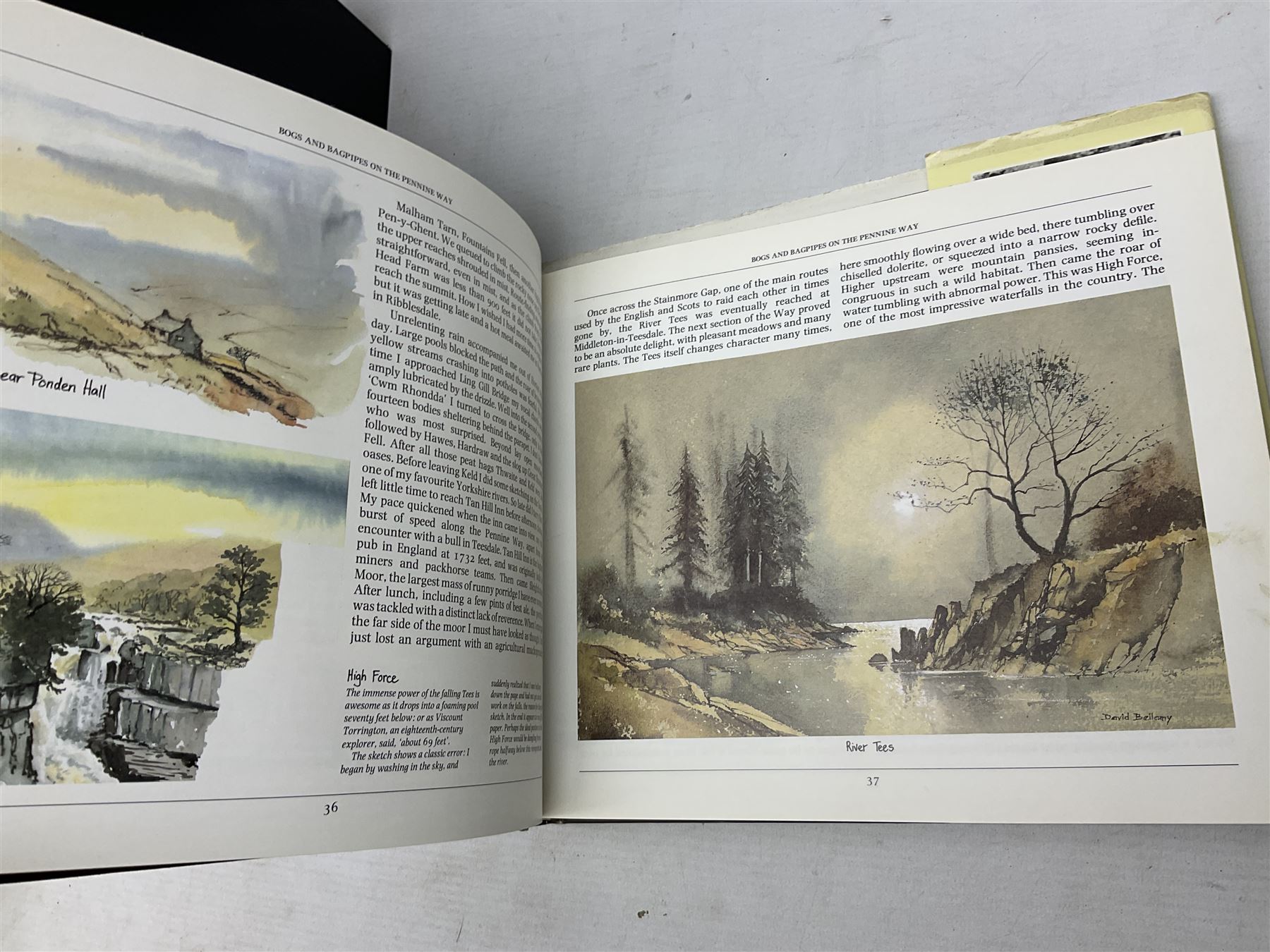 Eight books by David Bellamy on watercolour painting; and two bound volumes of Pennine Magazine 1981-84 (10)
