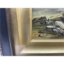 Patrick Nasmyth (Scottish 1787-1831): 'Braemar Castle', oil on canvas laid on to panel signed with initials, titled and inscribed verso 14cm x 19cm