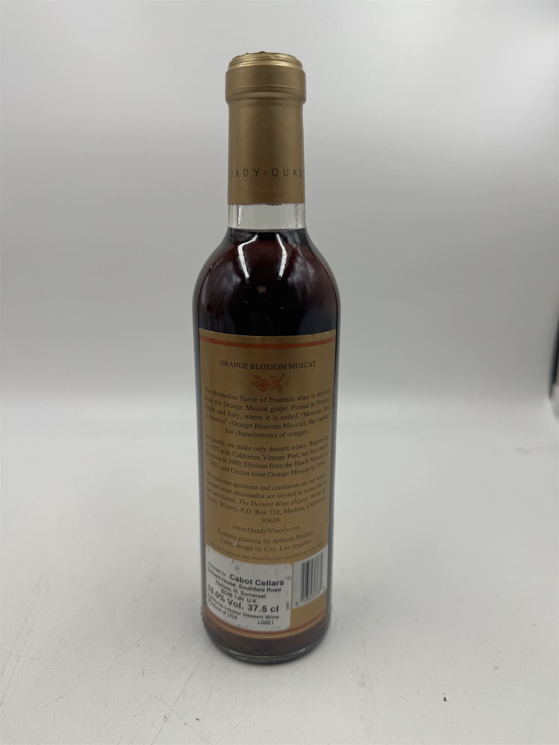 Mixed dessert wine; comprising Chateau Laville 2003 Sauternes, Essensia 2000, California Orange Muscat, Cadillac, 2005 Cuvee Particuliere, all 37.5cl various proof (3)  