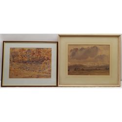 Fred Lawson (British 1888-1968): Yorkshire Landscapes, two watercolours signed 27cm x 37cm and 28cm x 38cm (2)