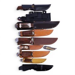 Four Bowie knife by J. Nowill & Sons Sheffield England together with four others
