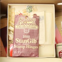 Various stamp albums, loose stamps, envelopes etc