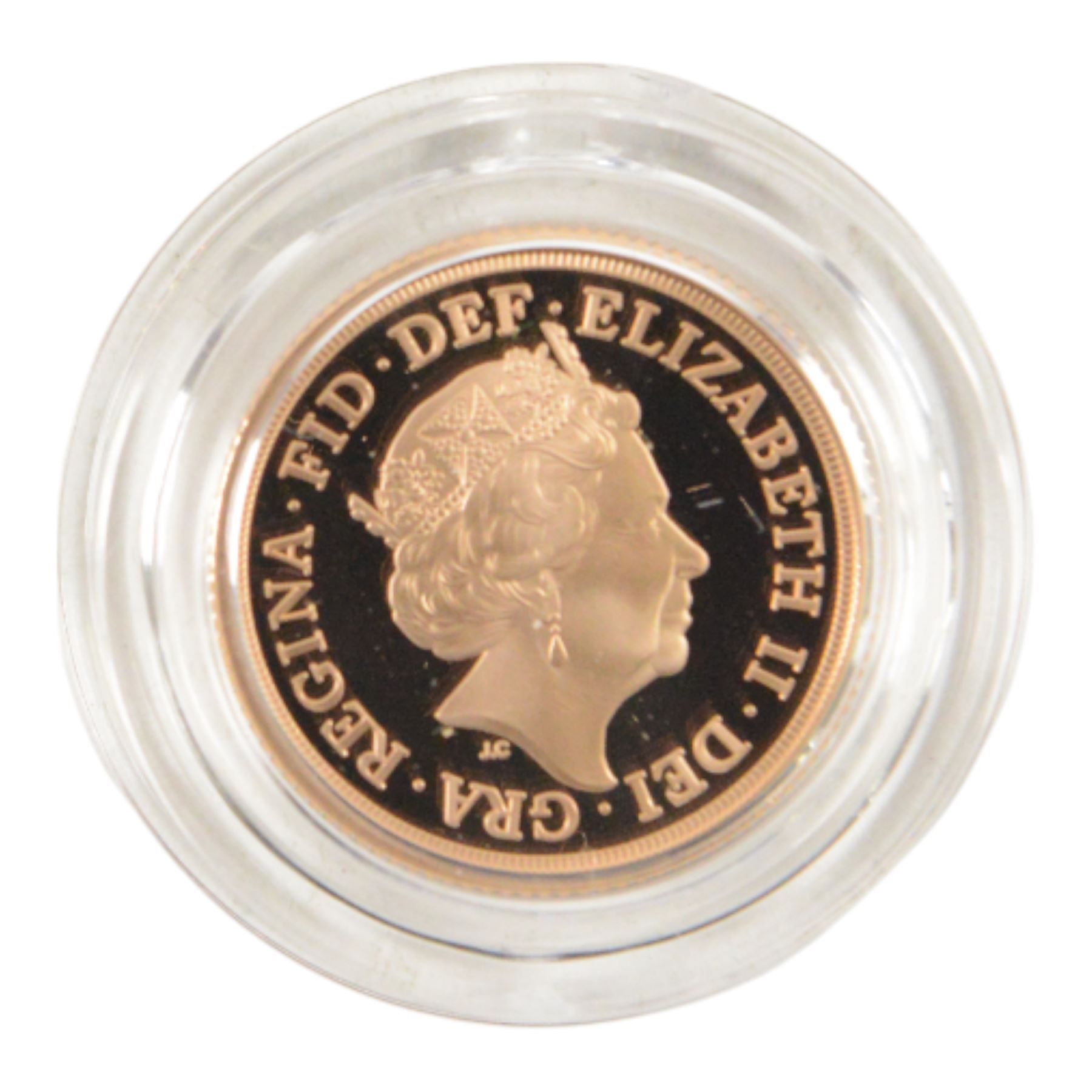 Queen Elizabeth II 2020 gold proof full sovereign coin, cased and boxed with certificate