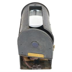 19th century tin plate projector patent 2459, contained within wooden case