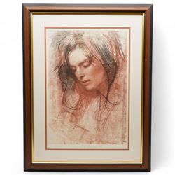 Pietro Annigoni OMRI (Italian 1910-1988): 'Rosella' 'Barrie' and Other Female Studies, nine colour prints two signed in pen max 60cm x 40cm (9)