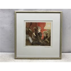 Bernard Dunstan RA (British 1920-2017): 'Schubert Octet', artist's proof lithograph signed and numbered X/XXV in pencil 27cm x 29cm