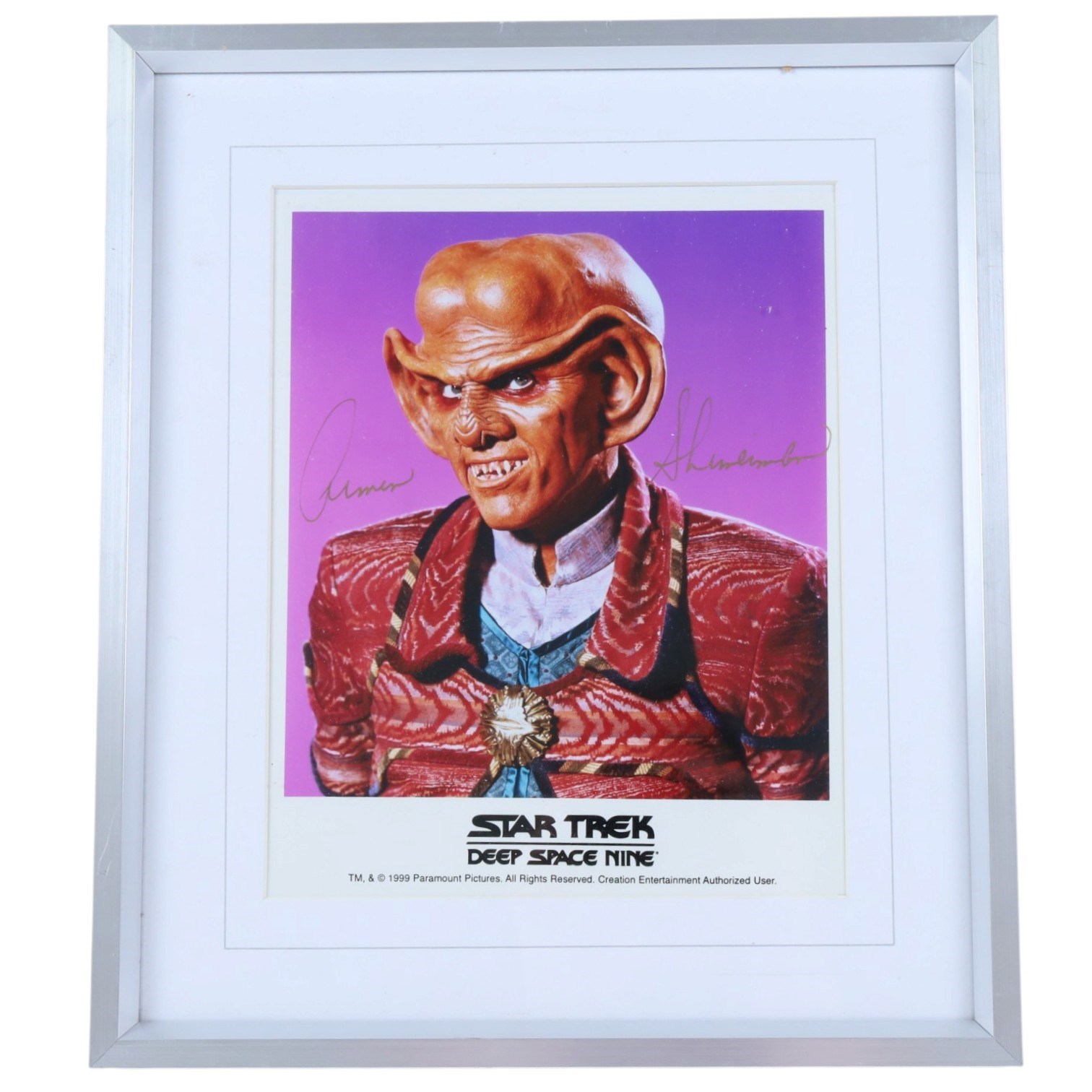 Collection of Sci-Fi TV signed prints, including Deforest Kelley Star Trek, the cast of Red Dwarf, etc