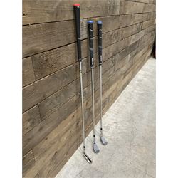 TaylorMade M6 golf 4 iron, and Elevate 95 R Flex 53 and 57 irons (3)