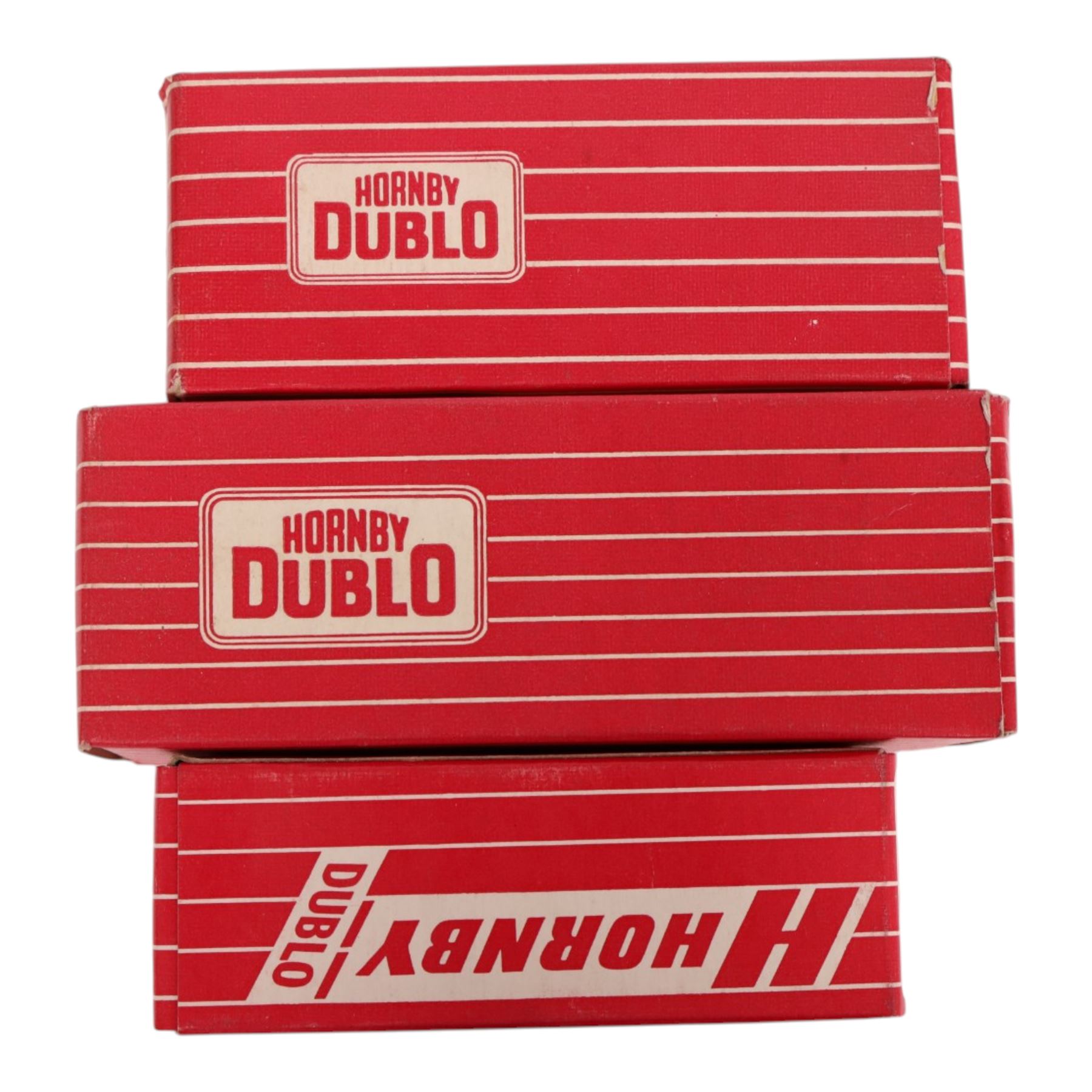 Large collection of Hornby Dublo 00 gauge locomotives and rolling stock, including no. 2206 0-6-0 Tank Locomotive BR Black, all boxed