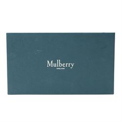 Mulberry - ‘Harlow Medium’ wallet in Emerald Green crocodile-embossed leather, the double envelope flap with gold-tone twist-ring Rider’s Lock fastening, opening to a gusseted interior with four card slots, zipped coin compartment and front press-stud pocket, with box