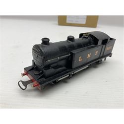 Hornby Dublo - 3-rail - Class N2 0-6-2 locomotive No.9596 in LNER green; and Class N2  0-6-2 tank locomotive No.6917 in LMS black with serif letters; together with a 2-rail Class N2 0-6-2 tank locomotive No.69550; each in unassociated box (3)