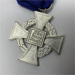 Four German awards c1957 - Knights Cross of the War Merit Cross, War Merit Cross 1st Class, Faithful Service Cross and Silver Wound badge (4)