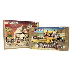 Lego System - two sets comprising Pharaohs Forbidden Ruins 5988 and Rapid River Village 6766; both boxed (2)