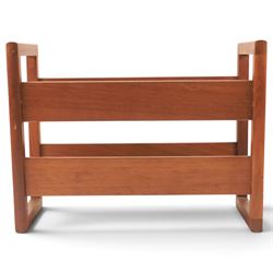 Guy Rogers - mid 20th century teak magazine rack