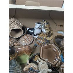 Wade trinket dishes and boxes, animal figures, etc