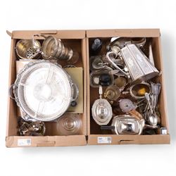 silver napkin ring, hallmarked, together with two Carl Christiansen candle stands and othe...