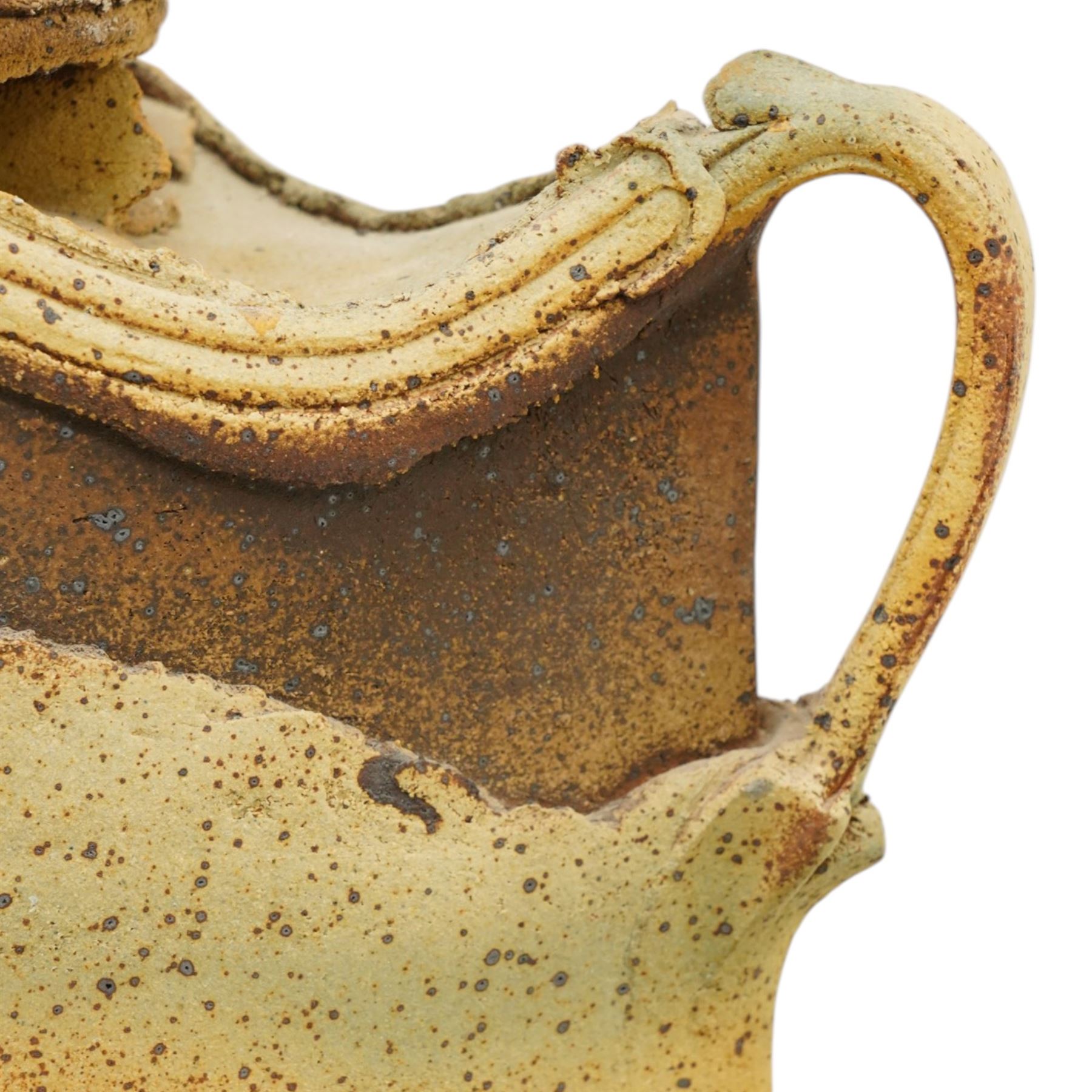 Jim Robison (British 1939-): Large Floor standing studio pottery vessel, H102cm