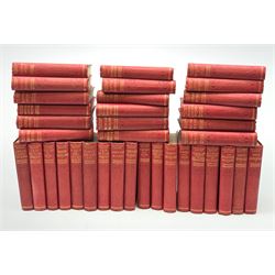 Dickens Charles: The Centenary Edition. 1910/11. Thirty-six volumes. Uniformly bound in blind stamped red cloth.
