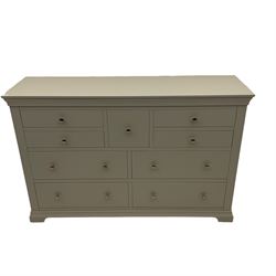 Cotswold Company - grey finish nine drawer chest 