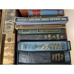 Folio Society; twenty eight volumes, including The Seven Year War, The Boer War, The Ottoman Empire, The Moons a Balloon, Captain Cooks Voyages etc 