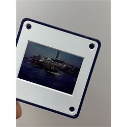 Large quantity of photograph slides, mostly from the 1950s, 60s & 70s, various subjects to include: trains, North Yorkshire interest, local interest, London, Spain, Wales, Isle of Man, Whitby etc.