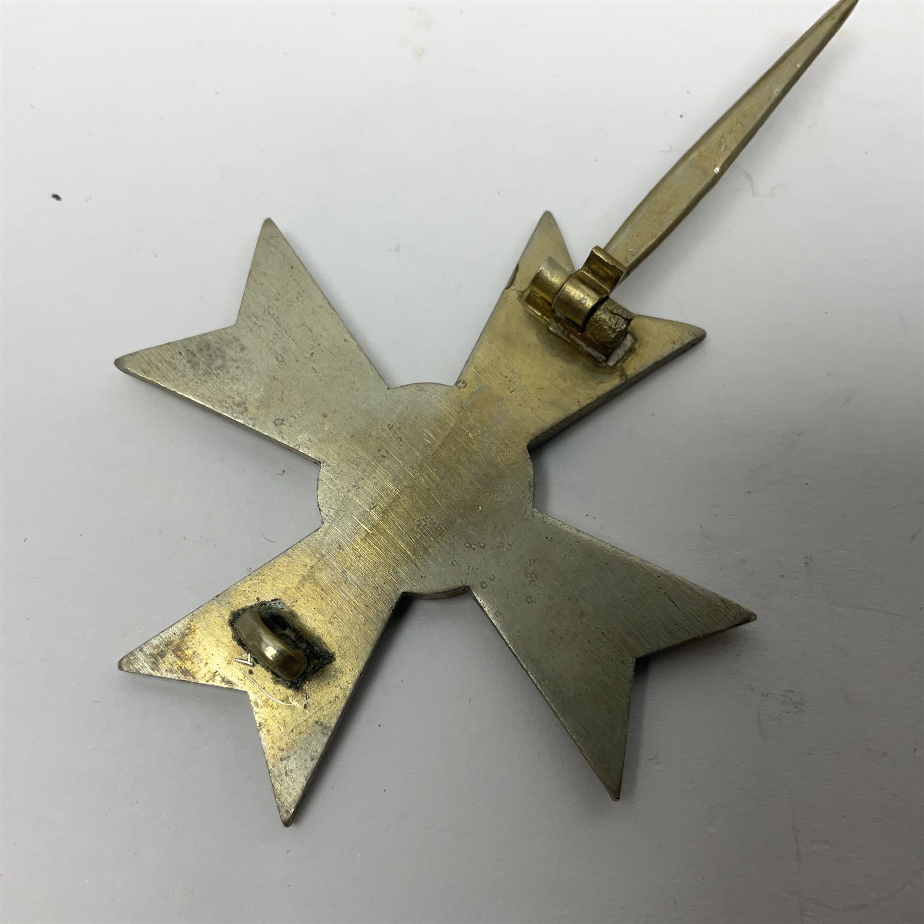 German War Merit Cross 1st Class, the pin-back stamped '50'; War Merit Medal; and Ostfront Medal for the Winter Campaign in Russia of 1941-1942 'Die Medaille Winterschlacht Im Osten'; all with ribbons (3)