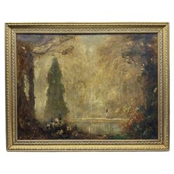 Thomas (Tom) Edwin Mostyn ROI RWA RCA (British 1864-1930): 'The Soul of Autumn', oil on canvas signed, titled on the stretcher 76cm x 101cm
Provenance: in the same family ownership since the 1950s